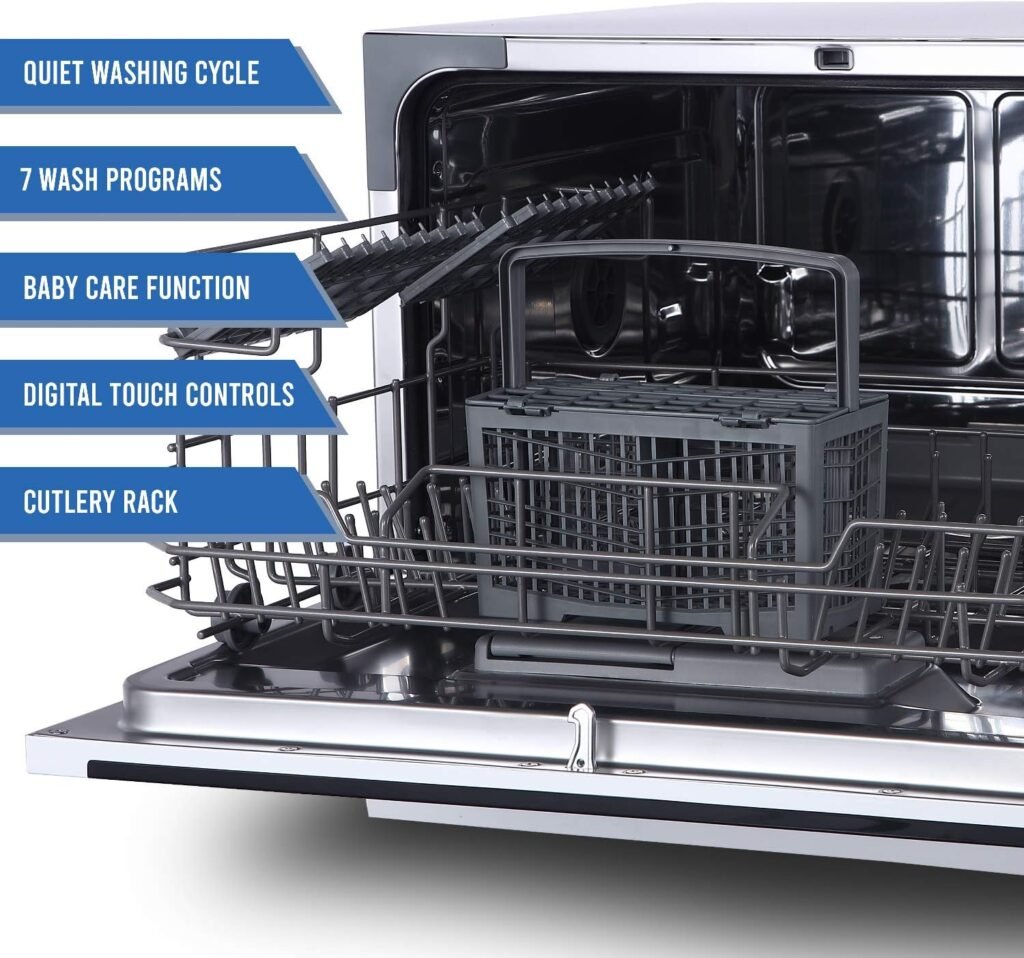 Farberware Portable Countertop Dishwasher with 5-Liter Built-in Water Tank - 5-Program System for Home, RV, and Apartment - Wash Dishes, Glass, Fruit, and Baby Products Farberware Portable Countertop Dishwasher with 5-Liter Built-in Water Tank - 5-Program System for Home, RV, and Apartment - Wash Dishes, Glass, Fruit, and Baby Products