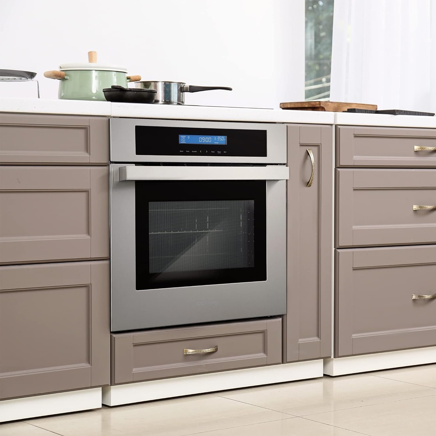COSMO COS-C106SIX-PT 24 in. Single Wall Electric Convection Oven