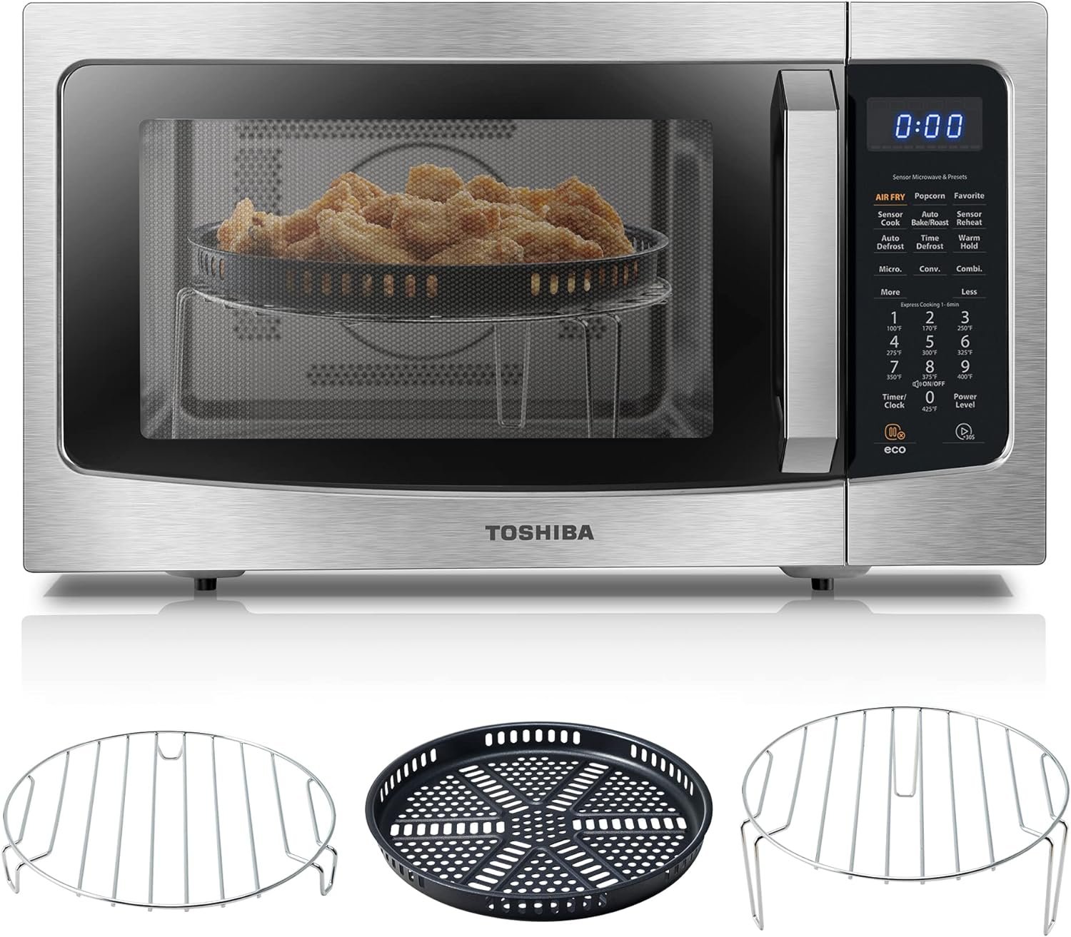 TOSHIBA 4-in-1 ML-EC42P(SS) Countertop Microwave Oven Review