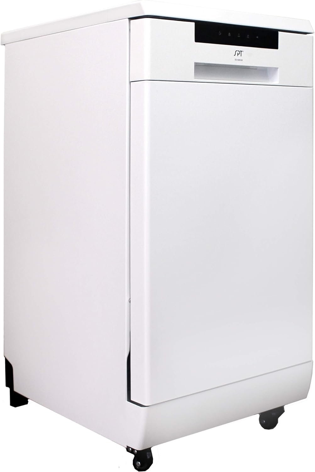 SPT SD-9263W 18″ Wide Portable Dishwasher with ENERGY STAR, 6 Wash Programs, 8 Place Settings and Stainless Steel Tub – White