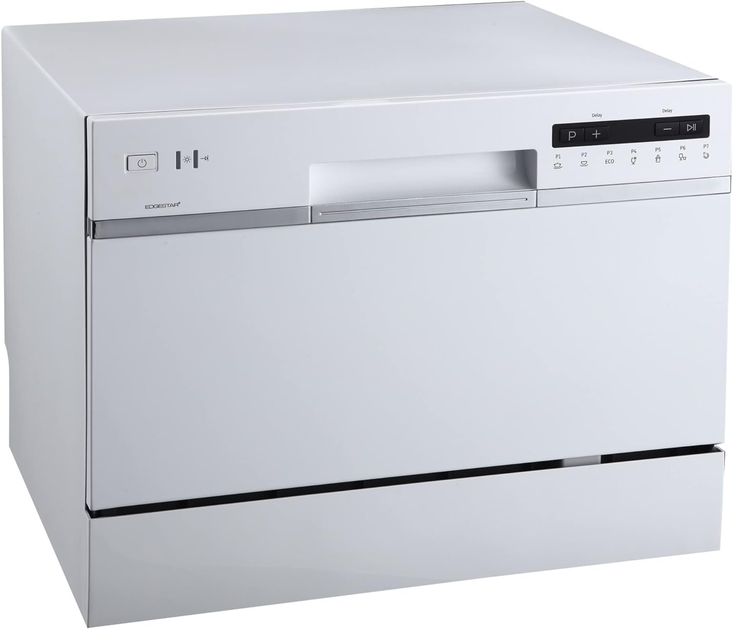 EdgeStar DWP62WH 6 Place Setting Portable Countertop Dishwasher - White